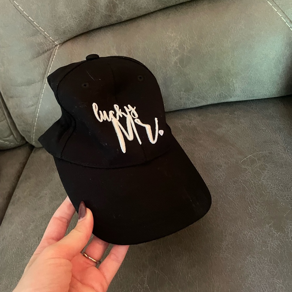 Black 'Lucky Mr.' Cap